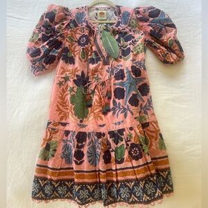 Farm Rio seashell tapestry mini dress with tags